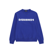 DSQUARED2 Sweater majica, kobalt plava / bijela