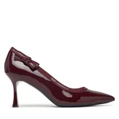 Čevlji z visoko peto KARL LAGERFELD Sienna KL32708R Bordo rdeča