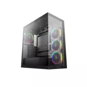 DeepCool CG580 4F V2, Tower Case, Black, Tempered Glass x 2