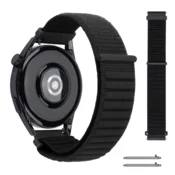 Pašček za Amazfit BIP 5, najlonski, močan, vzdržljiv, 22 mm, črne barve