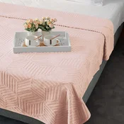 DEKOR DOM Frotir prekrivac Cube 200x210cm, Roze