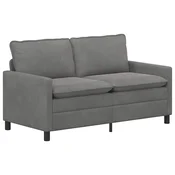 Vidaxl Kavč Temno siva 156 x 81 x 87,5 cm Žamet