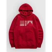Burton Elmore moški pulover s kapuco geranium red