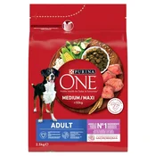 Pasja hrana Purina One Adult Medium/Maxi, jagnjetina z rižem, 2,5 kg