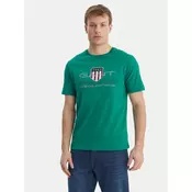 Gant Majica Archive Shield 2003199 Zelena Regular Fit
