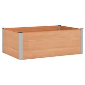 Povišena vrtna gredica Smeda 150 x 100 x 54 cm