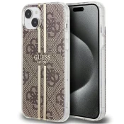 Guess GUESS etui za IPHONE 15 Plus GUHCP15MH4PSEGW (4G Gold Stripe) rjava