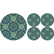 Bertoni Home Unisexs 1+4 Round Table Pads Set Anais