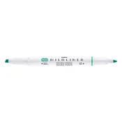 Označevalec, 1,0/3,5 mm, dvostranski, ZEBRA Mildliner Fluorescent, turkizna