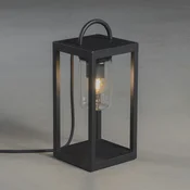 Konstsmide Svetilka za teraso Bologna Mini, višina 33 cm - Sodobni - črna, prozorna - Kovina