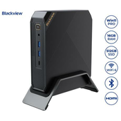 BLACKVIEW MP200 namizni mini računalnik, Windows 11 PRO, Intel Core i5, 16GB RAM, 512GB SSD, WIFI 6, Bluetooth 5.2, Ethernet, 4x USB 3.2, 1x HDMI, 1x Display Port, 1x USB Type-C
