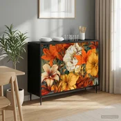 vidaXL Strani šal GENNEP Črni hrast 102 x 33 x 76 cm Inženirski les