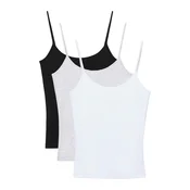 Pull&Bear Top pegasto siva / črna / bela