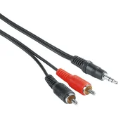 Hama audio kabl 3.5mm (muški) na 2x cinc (muški), 2.0m ( 205106 )