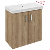 THEIA 2 vratni toaletni prostor 66,3x70x35cm, hrast Alabama - Rjava - 66x70x35 cm - Sapho - THEIA - 24 - MDF/laminat - 660 - 700 - 350 - 14