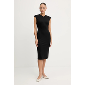 BOSS Cocktail obleka Dulisa 50541987 Črna Slim Fit