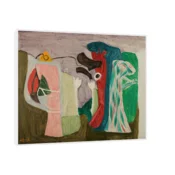 Canvas Slika na platnu Komposisjon (1935), Arne Ekeland, Sa ramom, 100 x 80 cm, Beli