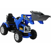 Traktor na akumulator s žlicom plavi