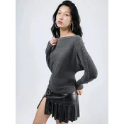 Busem Bluza temno siva