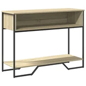 Vidaxl Konzolna mizica sonoma hrast 100x35x74,5 cm inženirski les