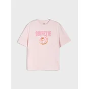 Sinsay - Pamucna majica sa printom donuta - pastelno roze