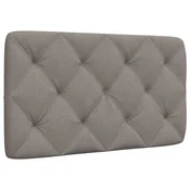 Vidaxl Blazina za vzglavje taupe 80 cm blago