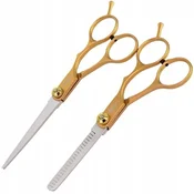 Komplet škarij za redčenje las za frizerje, striženje las Cheetah 5/6 GOLDIN