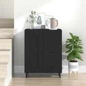 Vidaxl vidaXL Omarica, črna, 69,5 x 34 x 90 cm, material na osnovi lesa