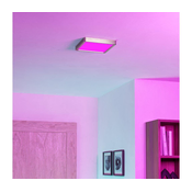 Eglo 901383-LED RGBW zatemnjiva kopalniška stropna svetilka FUEVA-Z LED/10,5W/230V 22x22cm IP44 krom