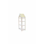 HANAH HOME Višenamenska polica Multipurpose Shelves 4 White Yellow