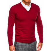 OMBRE Moški pulover COLTON rdeč MDN11579 L