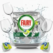 shumee Kapsule za pomivalni stroj Fairy Platinum All in One z vonjem limone 66 kosov