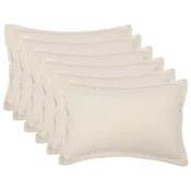 vidaXL Prevleka za blazino 6 pcs HOUTEN Krem 30 x 50 cm Bouclé