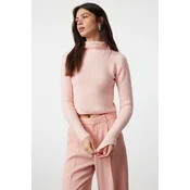 Trendyol Milla ženski duks TWOAW25KZ00042, puder / roza
