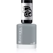 Rimmel Rita Ora lak za nohte odtenek 807 My Grey 8 ml