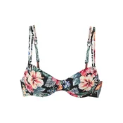 LASCANA Bikini zgornji del zelena/roza/rdeča/črna