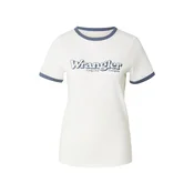 WRANGLER Majica safirno plava / bijela