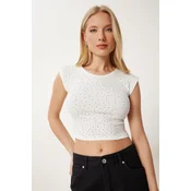 Happiness Istanbul Ženska bluza Mx00194, Krem