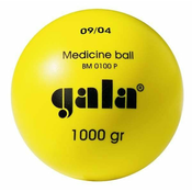 Gala Medicinska žoga Gala plastika 1 kg rumena