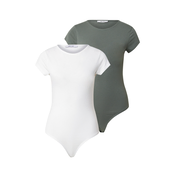 ABOUT YOU Majica Ellinor temno zelena/bela