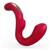 SEX HD Genie - G-točkovni in klitoralni vibrator (rdeč)