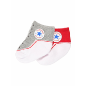 CONVERSE Nogavice CHUCK, siva, rdeča