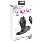 XouXou Remote Controlled Vibrating Expander Butt Plug Black