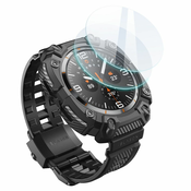OVITEK SUPCASE IBLSN ARMORBOX & TEMPERED GLASS 2-PACK SAMSUNG GALAXY WATCH ULTRA (47 MM) BLACK