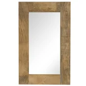 Vidaxl Ogledalo iz trdnega mangovega lesa 50x80 cm
