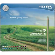 Lyra Graduate Permanent Komplet barvnih svinčnikov 24 kosov