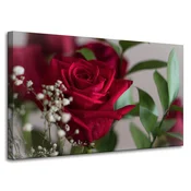 shumee Platno z motivom botaničnega rdečega vrta 100x60 cm
