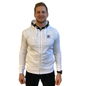 Muška sportski pulover Fila Sweatjacket Benny M - white