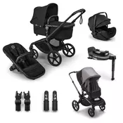 Bugaboo Fox 5 Renew BLACK/HERITAGE BLACK - HERITAGE BLACK, komplet 6v1