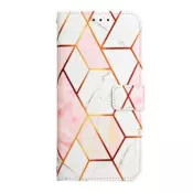 Maska na preklop Marble za Huawei Nova 14 Pro geometry roze